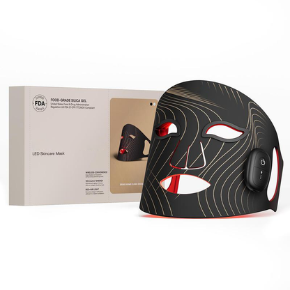 GLOW Wireless LED Face Mask，Portable and Rechargeable