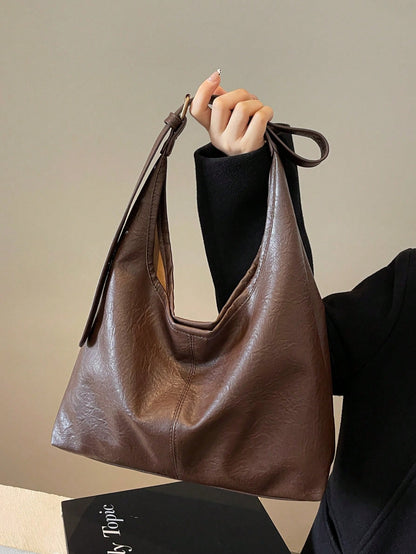 Large Capacity Tote Bag With Fashion Design, Stylish Shoulder Handbag For Women