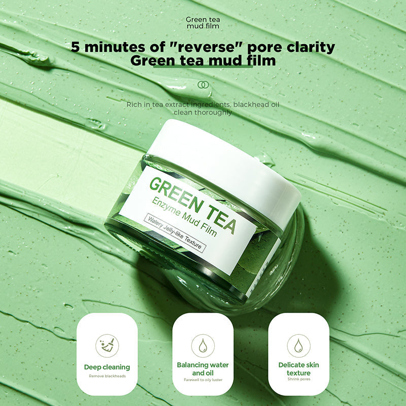 Green tea enzyme clay mask