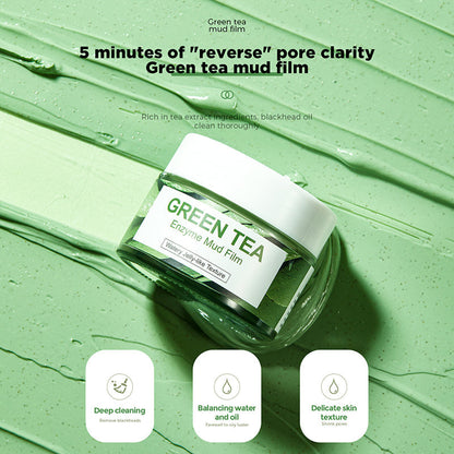 Green tea enzyme clay mask