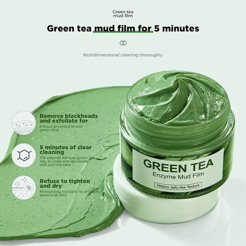 Green tea enzyme clay mask