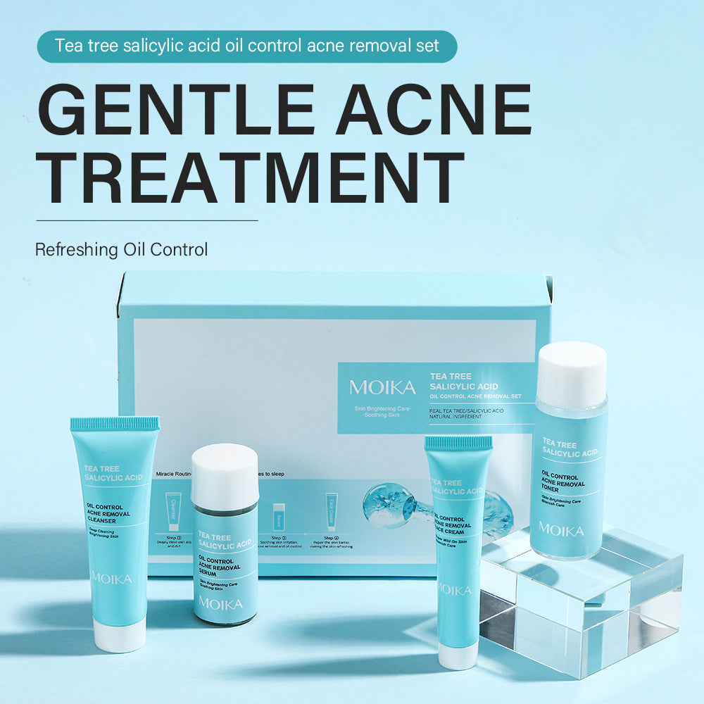 Tea Tree Salicylic Acid Oil Control Acne Removal Set