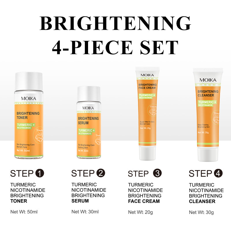 Turmeric + Nicotinamide Brightening Skincare Set