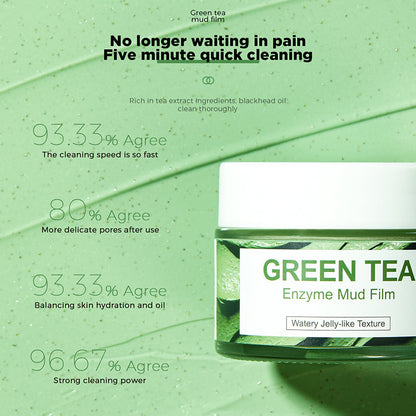 Green tea enzyme clay mask