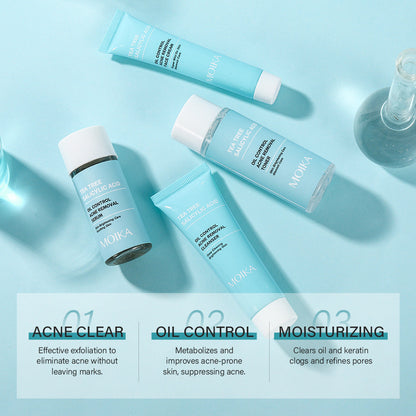 Tea Tree Salicylic Acid Oil Control Acne Removal Set
