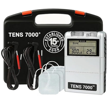 TENS 7000 digital TENS unit with accessories