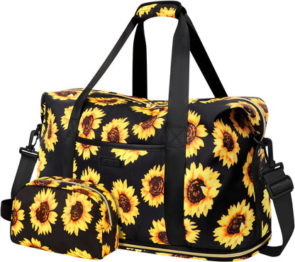 Expandable Travel Duffle Bags Weekender Overnight Bags for Women Men Hospital Bag for Women Labor Delivery with Toiletry Bag Waterproof