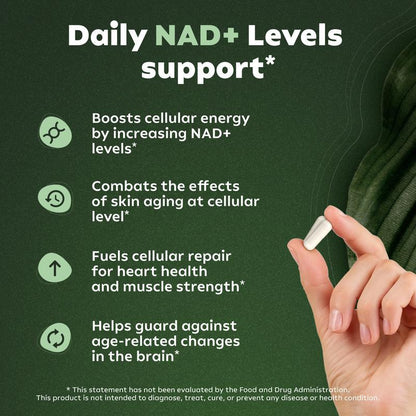 NR900-NAD+Supplement for Skin Aging Support, Energy, andFocus-80 Count- Vitamin