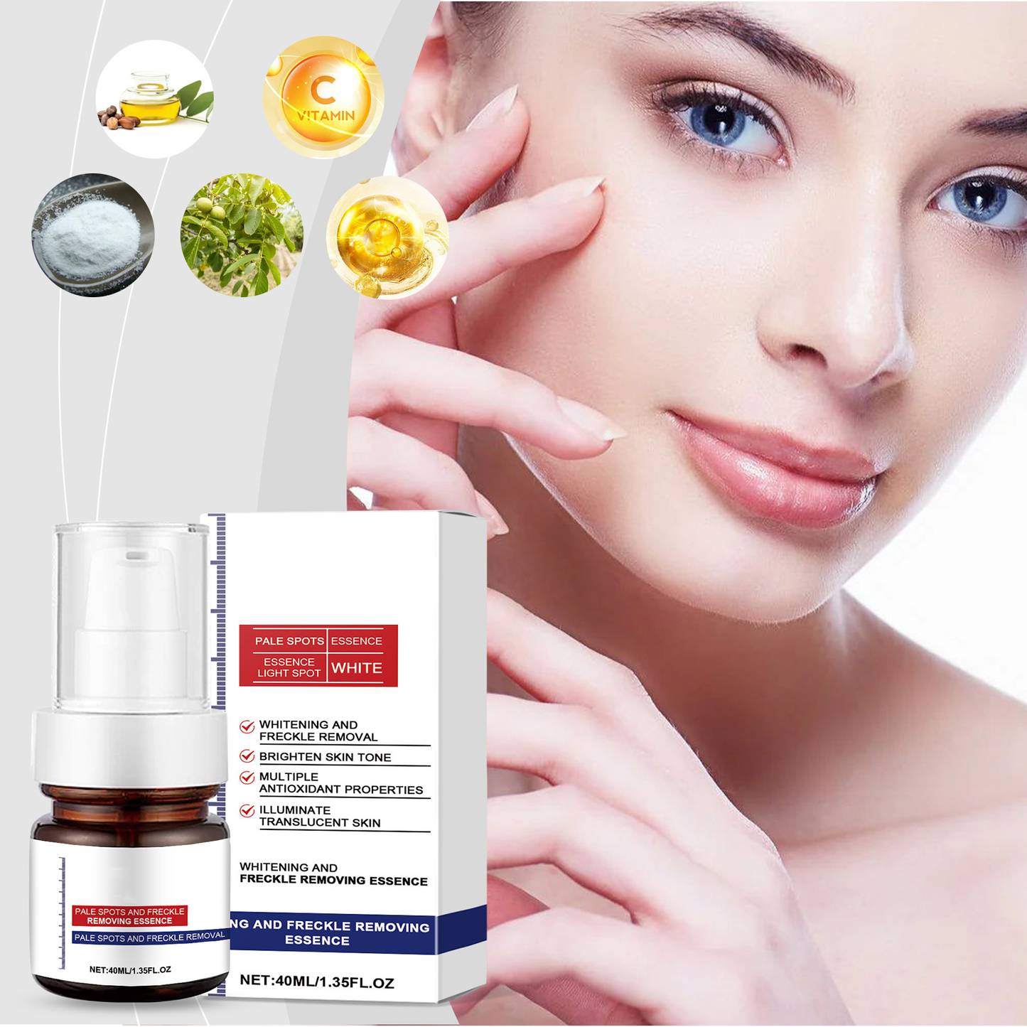 Vitamin C Whitening Freckles Face Cream Remove Melasma Dark Spots Lighten Melani