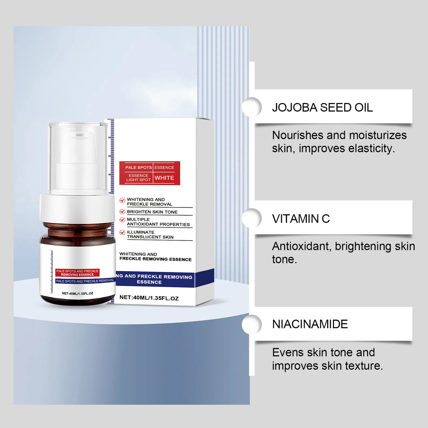 Vitamin C Whitening Freckles Face Cream Remove Melasma Dark Spots Lighten Melani